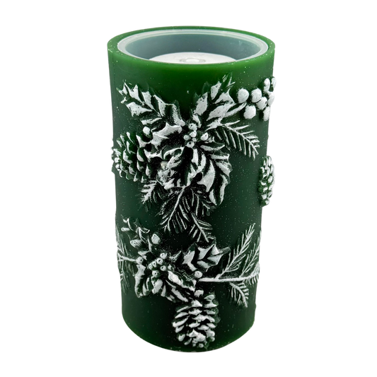 Pinecone & Leaf LED Water Fountain Candle