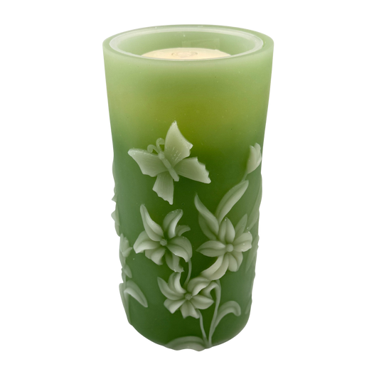 Green Lily Fountain Candle