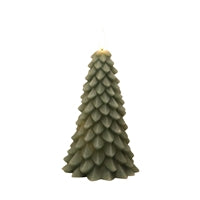 Large Green Christmas Tree Candle