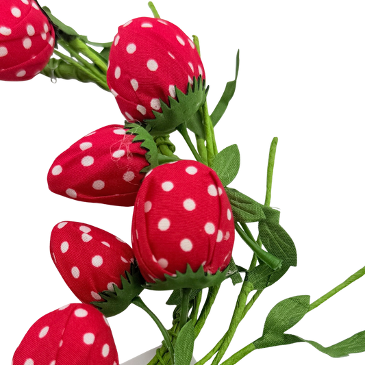 Plush Strawberry Candle Ring