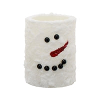 Snowman Pillar Candle