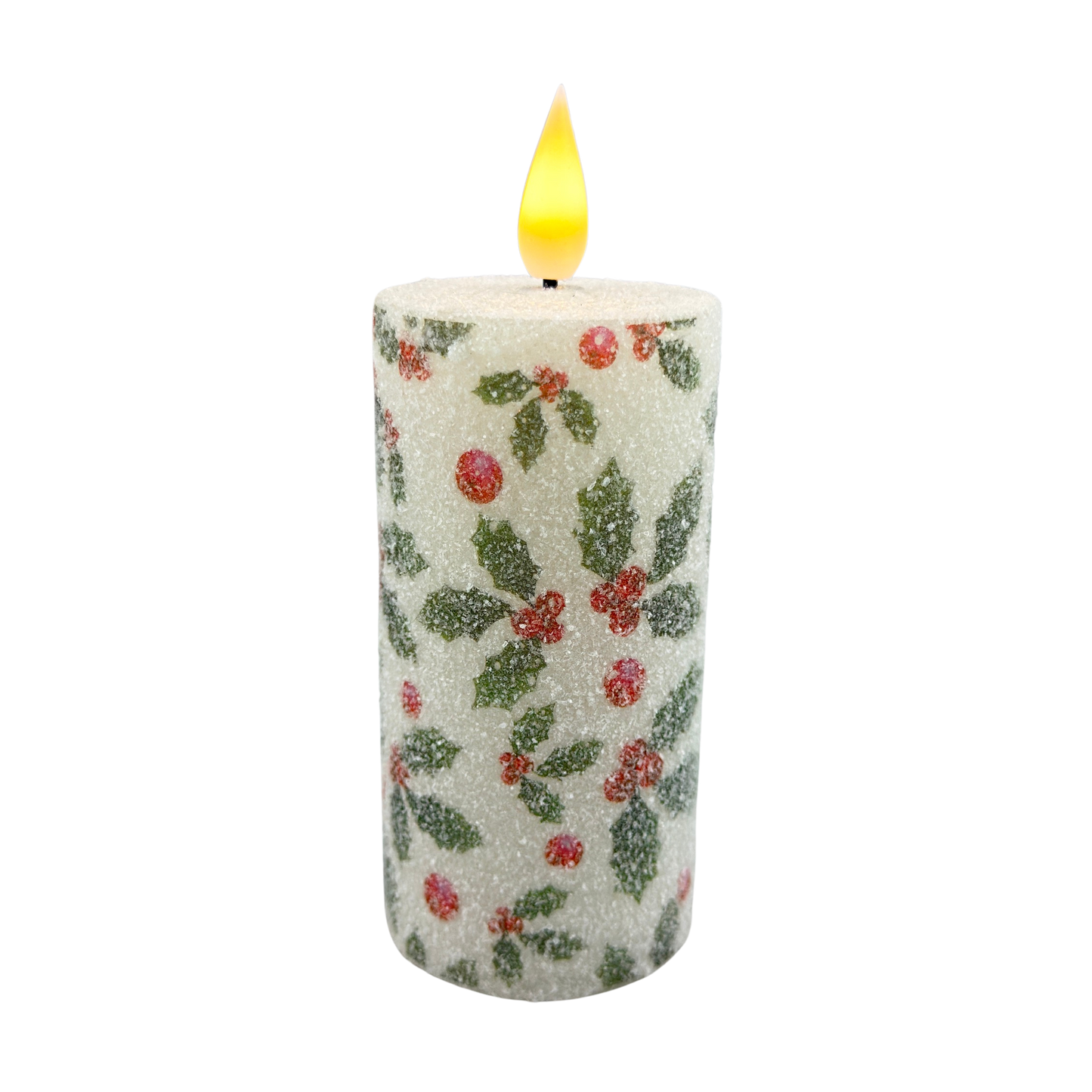 Sparkling Holly & Berries LED Votive