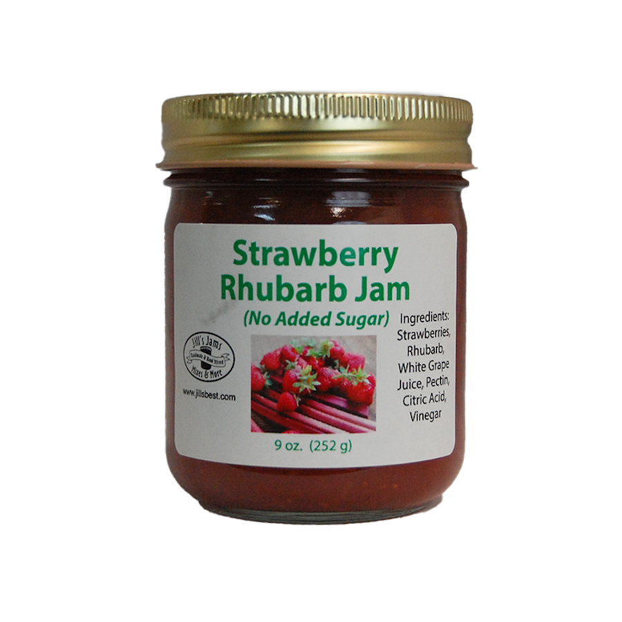 Strawberry Rhubarb Jam (No Sugar Added)