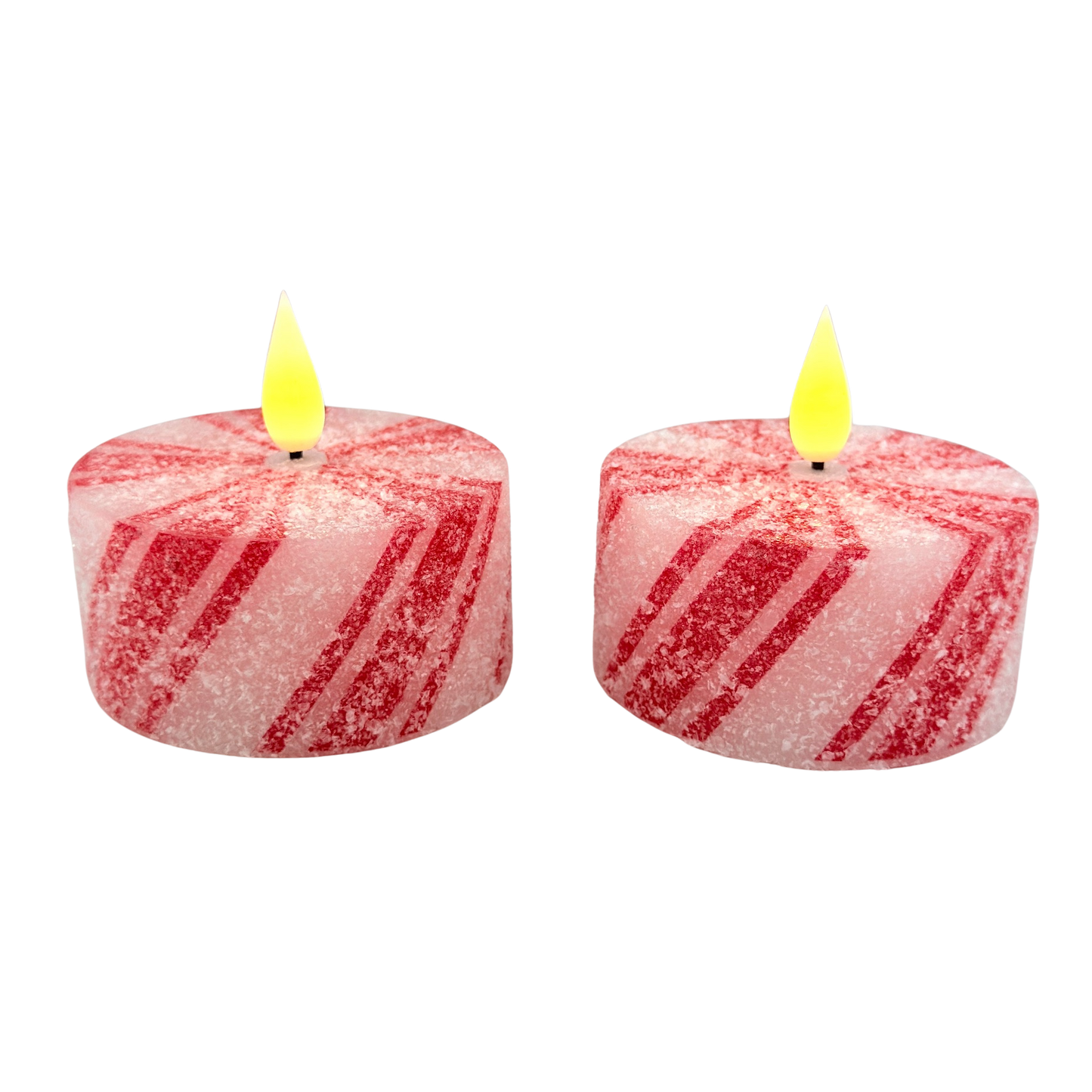 Peppermint LED Tea Lights - Large | Set of 2