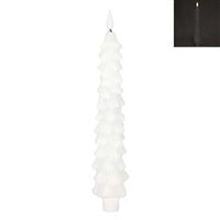 White Christmas Tree Taper