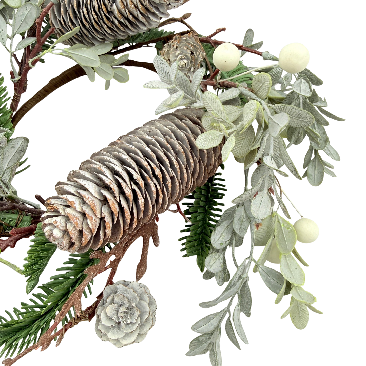 Hemlock, Pine, and Pinecone Candle Ring