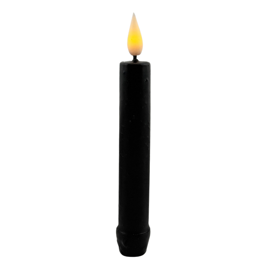Black LED Taper Candle