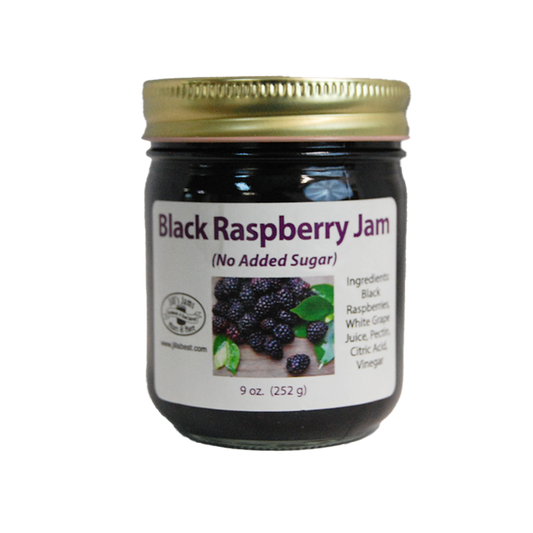Black Raspberry Jam (No Sugar Added)