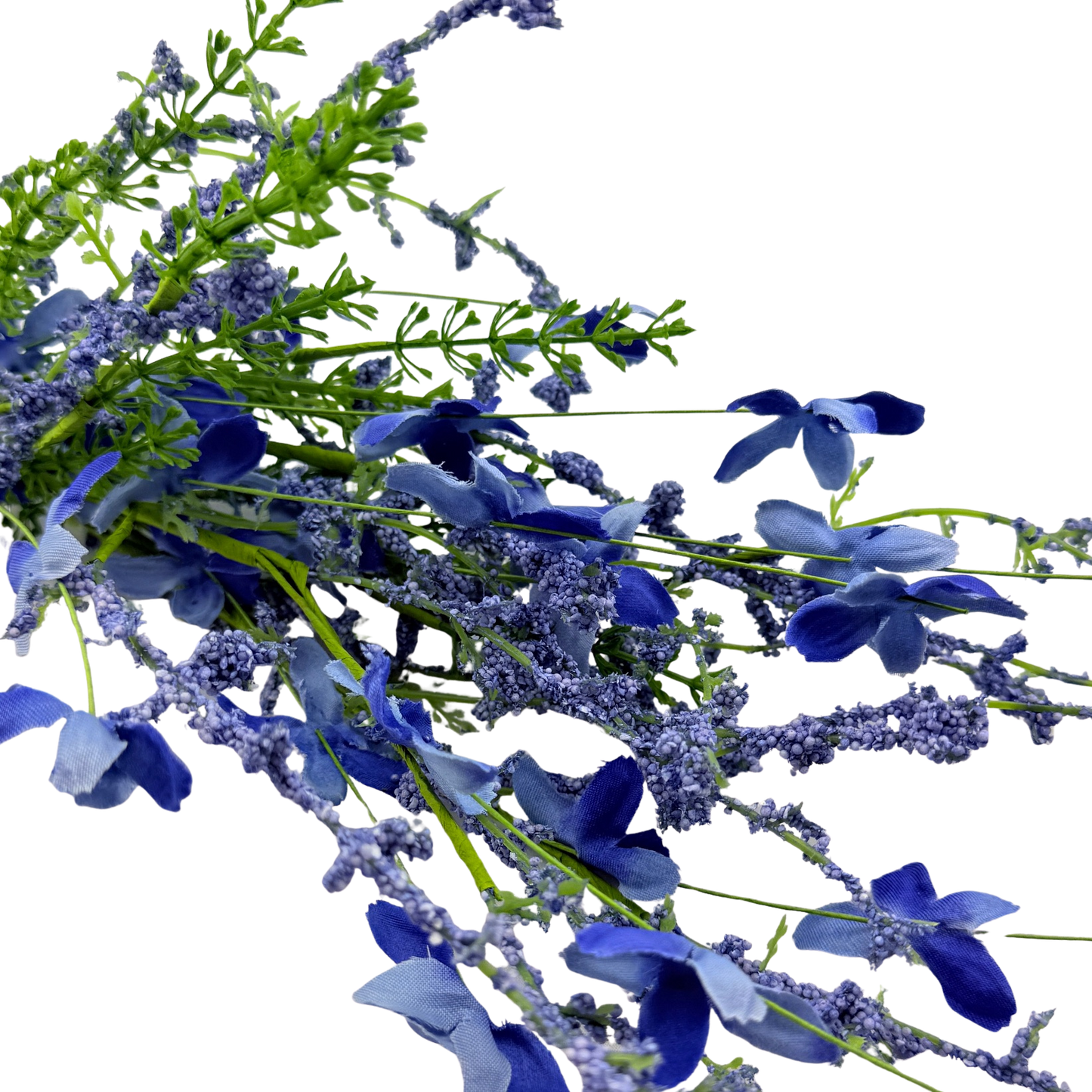 Blue & Periwinkle Floral Stem