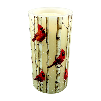 Cardinals LED Water Fountain Candle