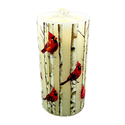 Cardinals LED Water Fountain Candle