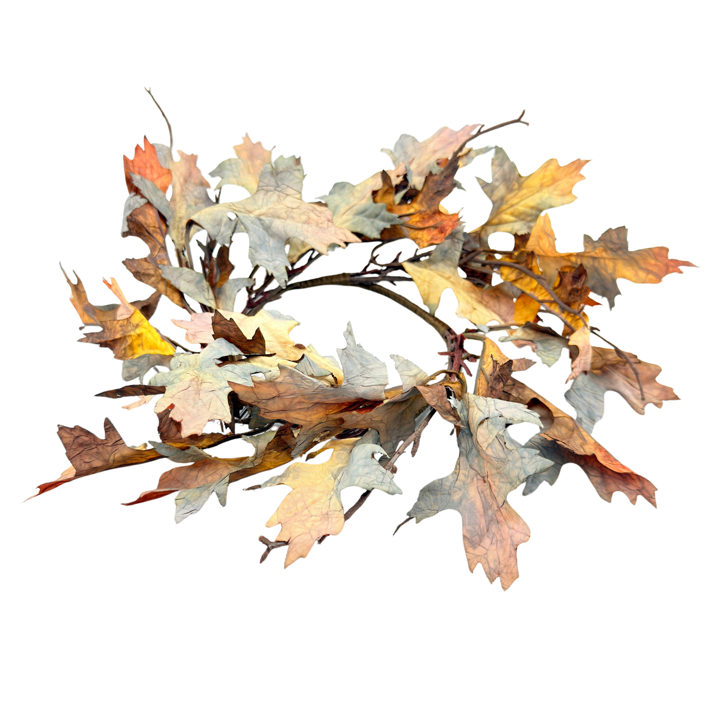Fall Oak Leaf Candle Ring