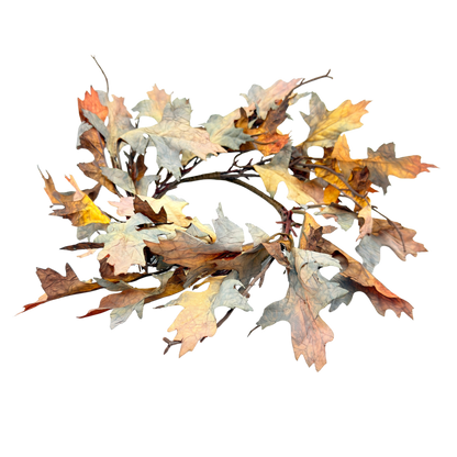 Fall Oak Leaf Candle Ring
