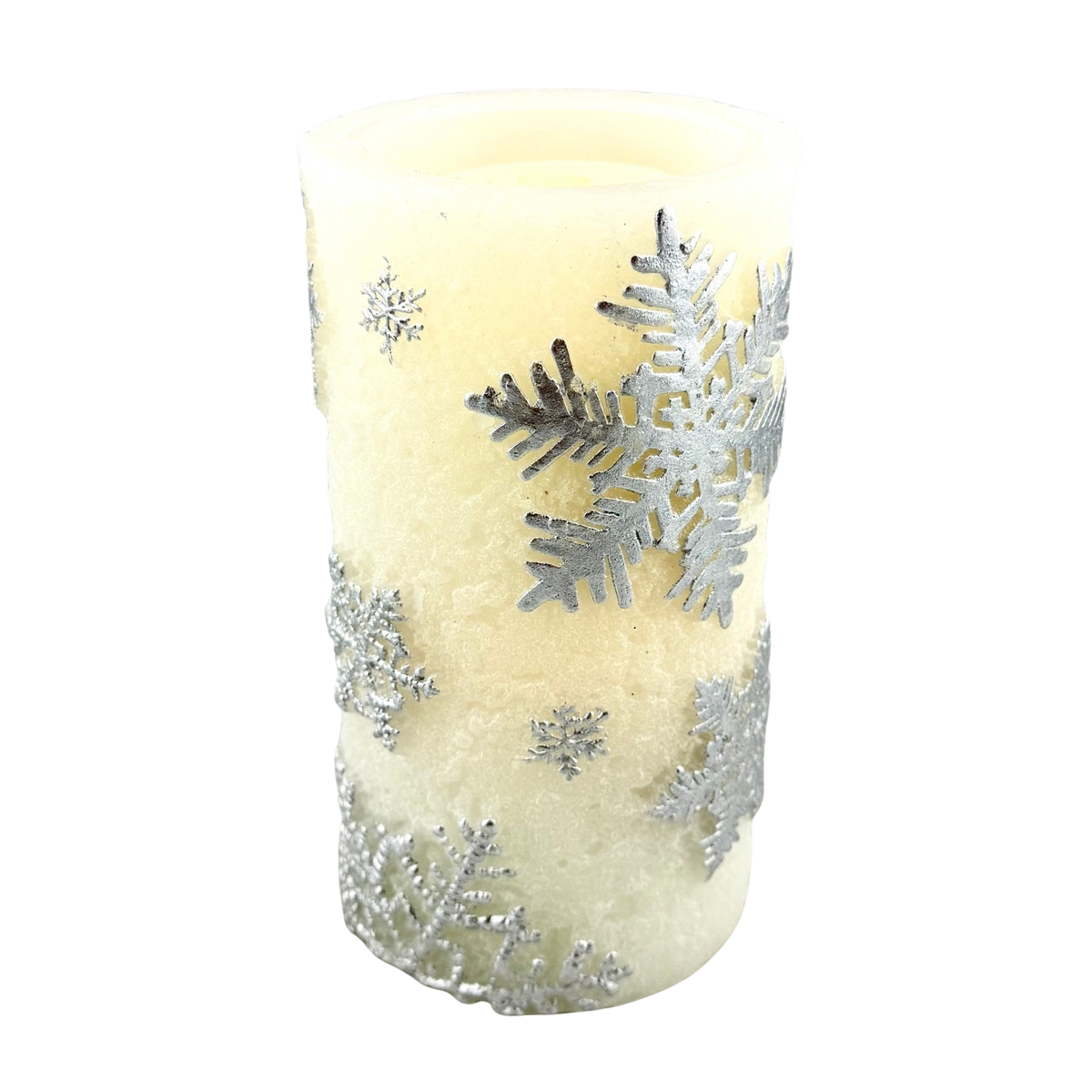 Snowflake LED Water Fountain Candle