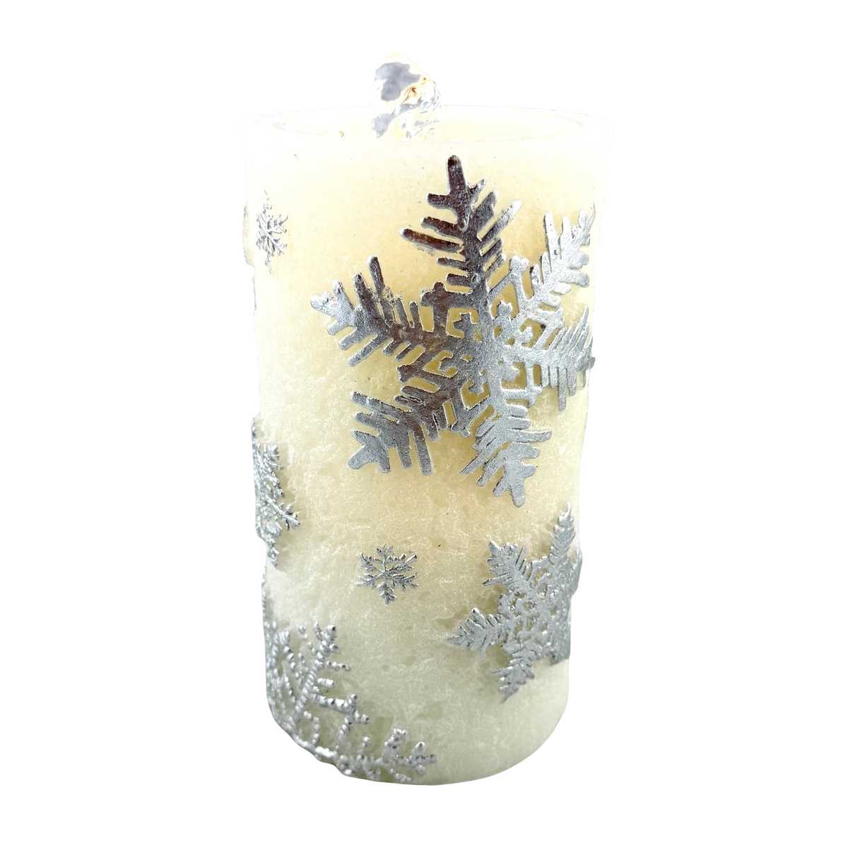 Snowflake LED Water Fountain Candle