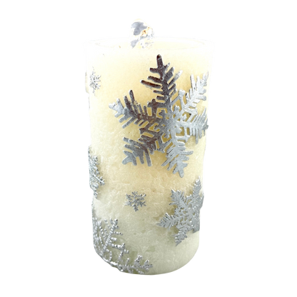Snowflake LED Water Fountain Candle