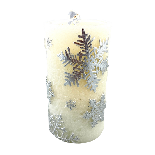 Snowflake LED Water Fountain Candle