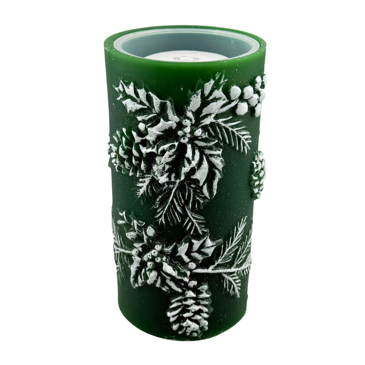 Pinecone & Leaf LED Water Fountain Candle