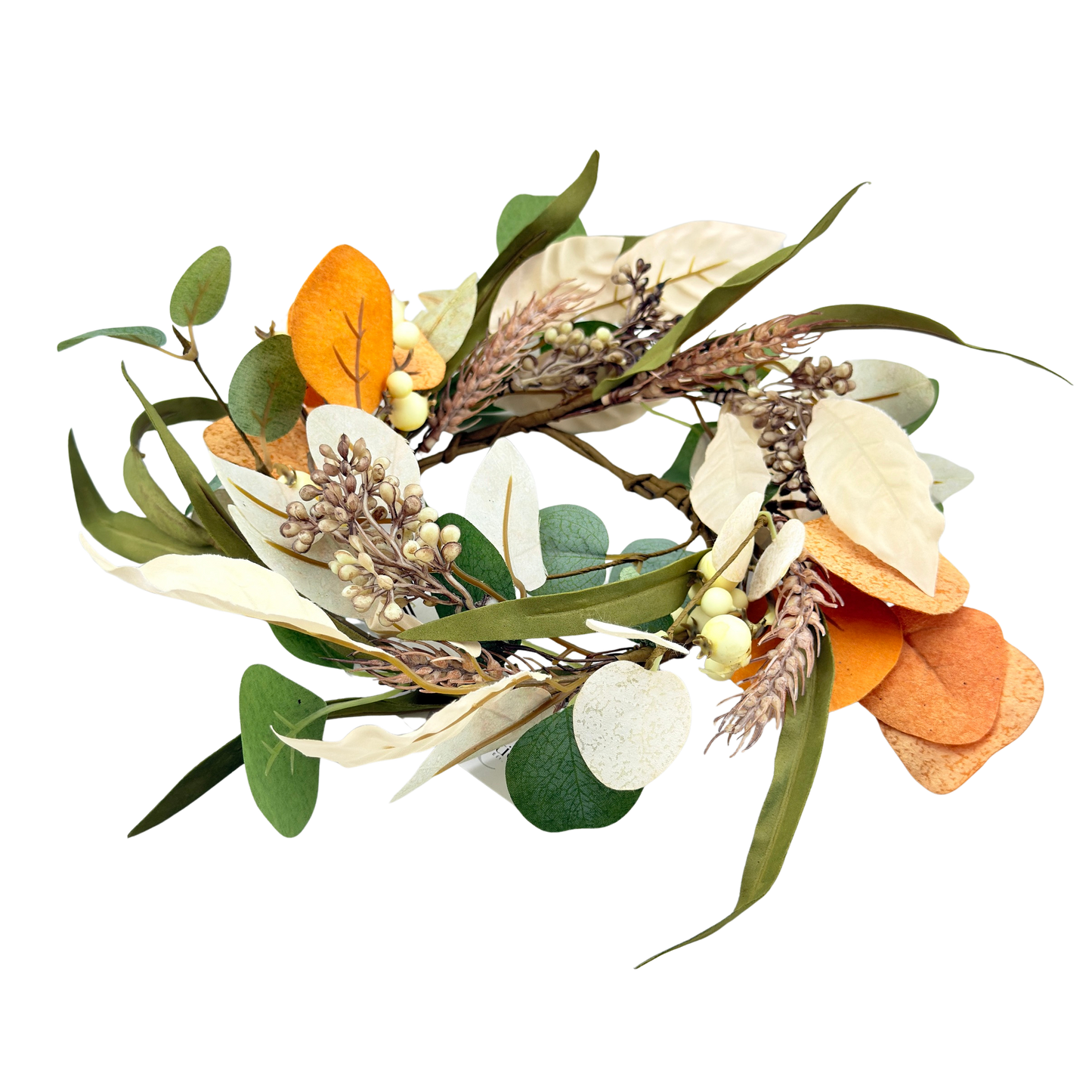 Green & Gold Autumn Candle Ring