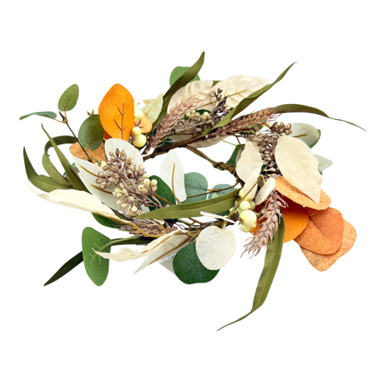 Green & Gold Autumn Candle Ring