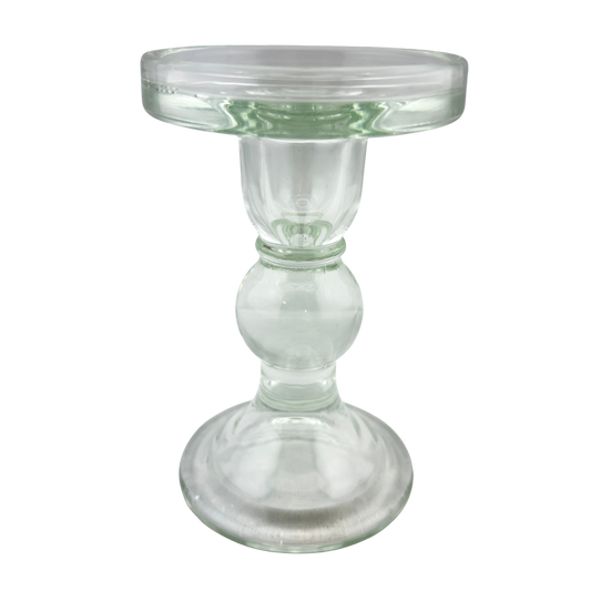 Large Glass Candle Holder