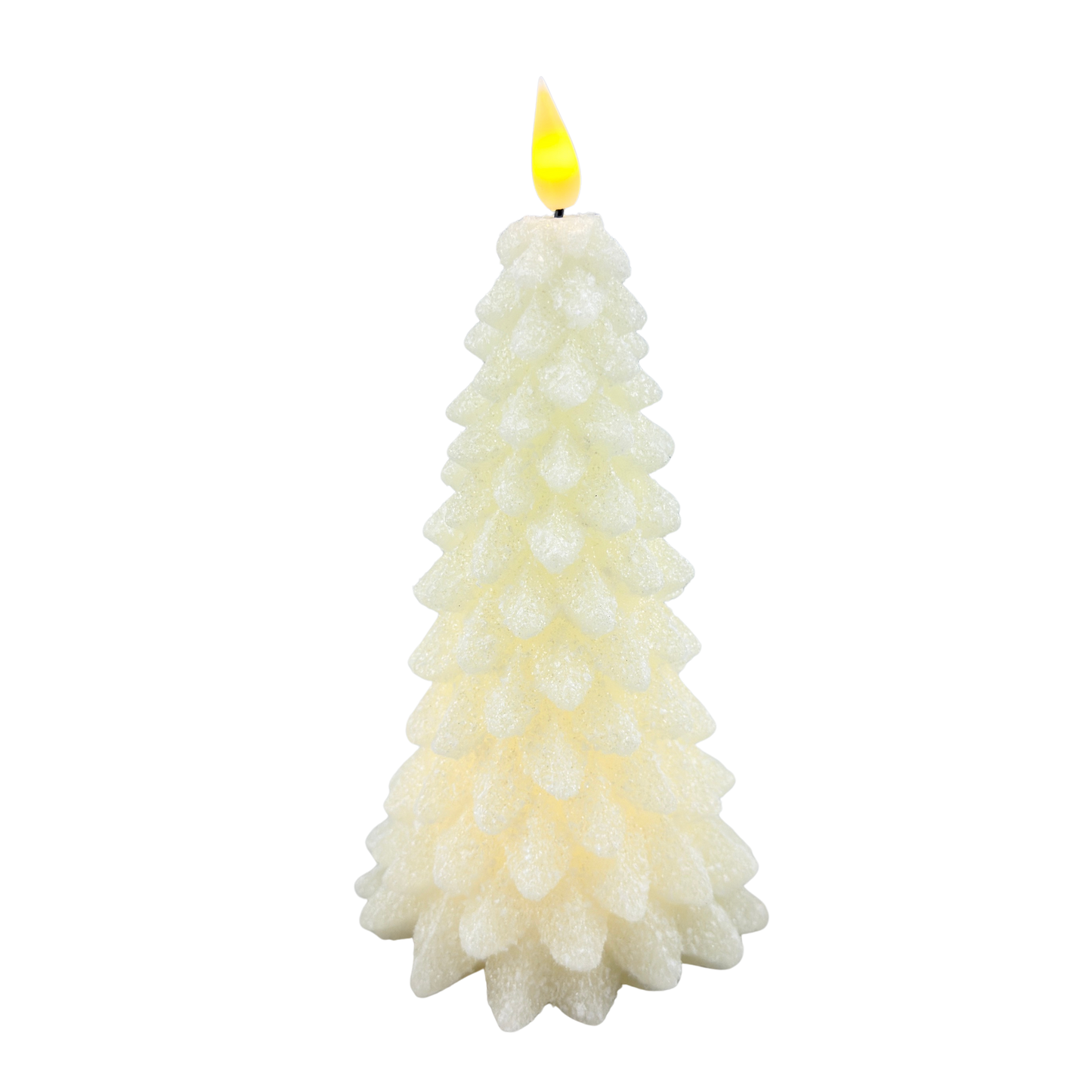 White LED Christmas Tree Timer Candle - Large
