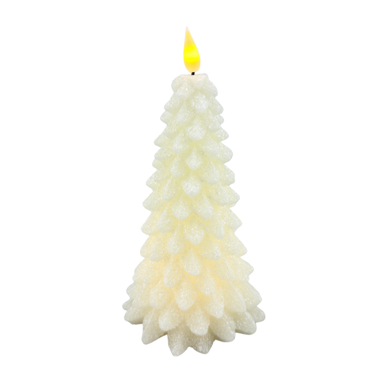 White LED Christmas Tree Timer Candle - Large