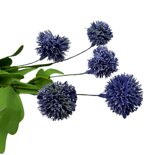 Mini Blue Allium Stem