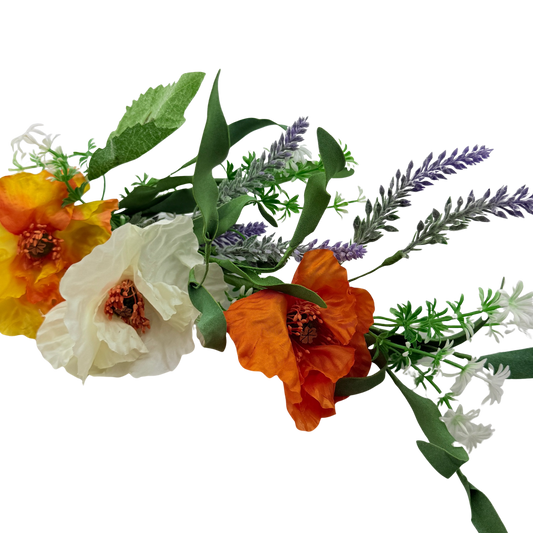 Mixed Poppy Spray Pick