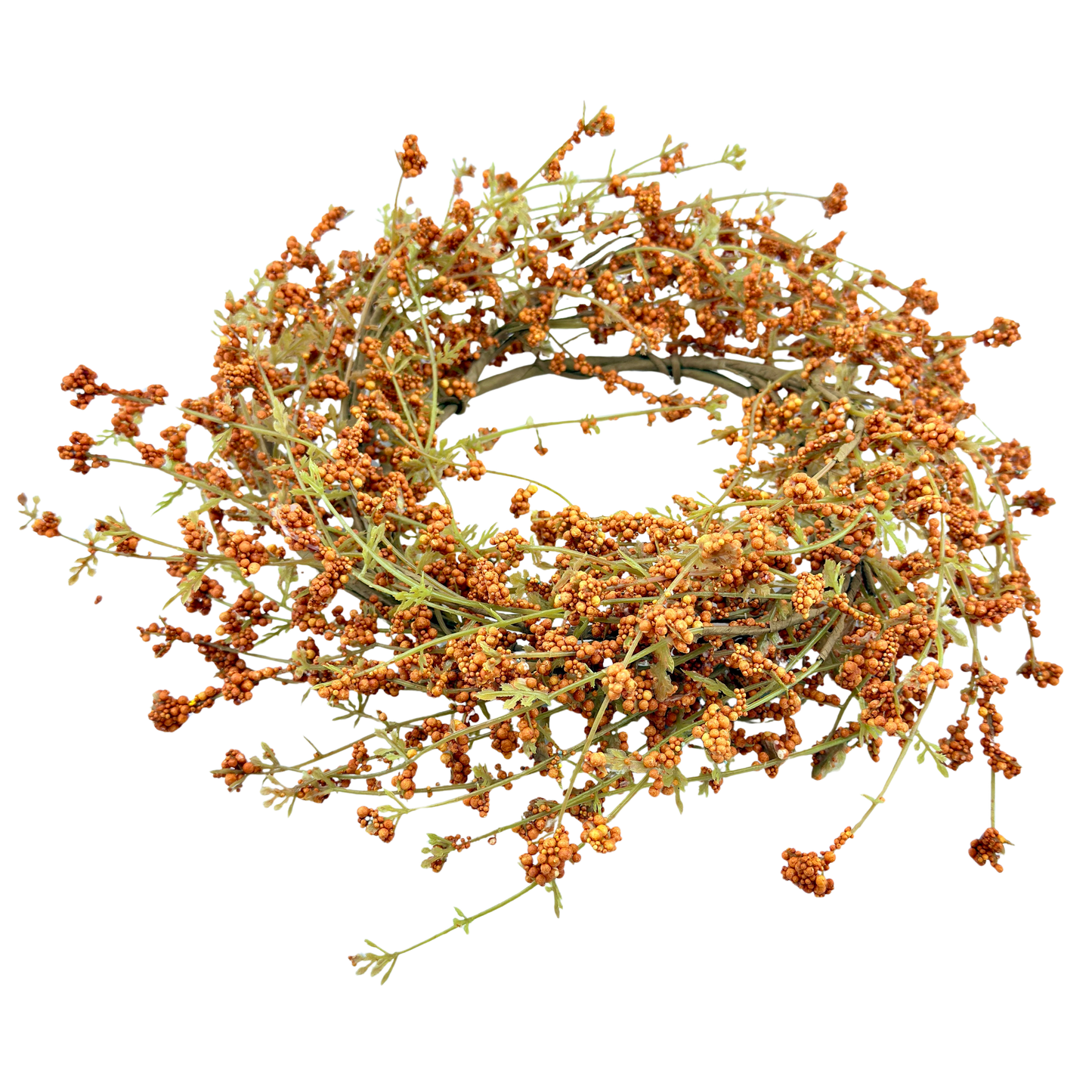 Orange Cluster Berry Large Candle Ring