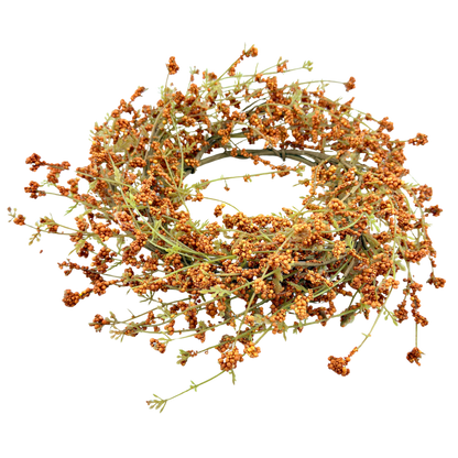 Orange Cluster Berry Large Candle Ring