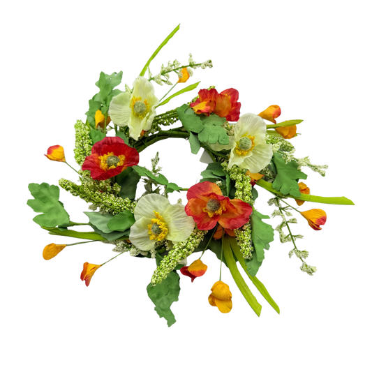 Orange Cream Poppy Garden Ring - Small