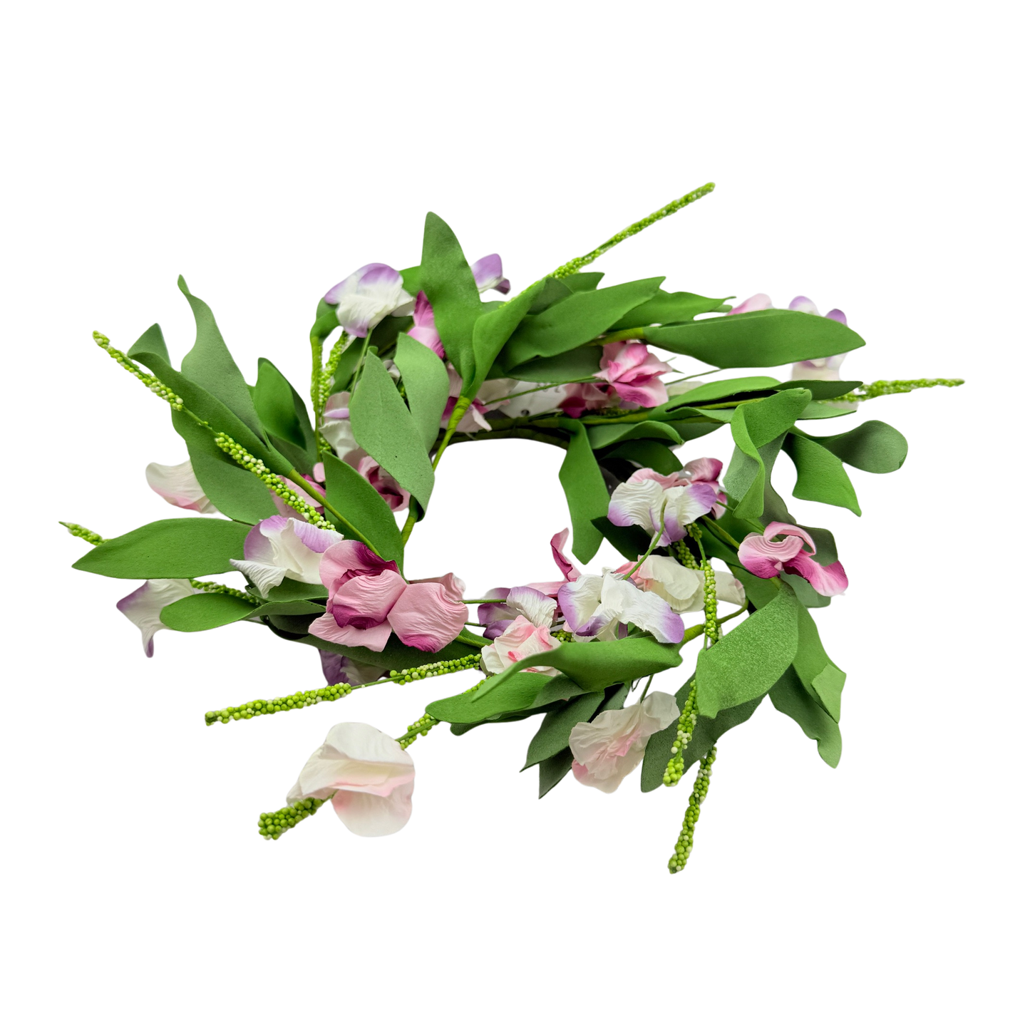 Pink_Purple Mountain Flowers Candle Ring