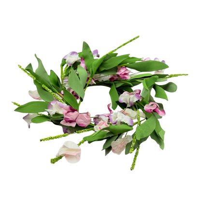 Pink_Purple Mountain Flowers Candle Ring