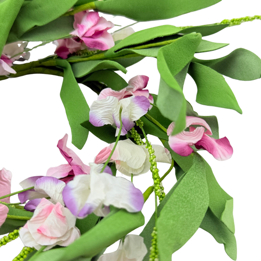 Pink_Purple Mountain Flowers Candle Ring