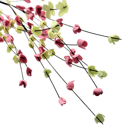 Pink & White Wispy Flower Stem