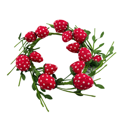Plush Strawberry Candle Ring