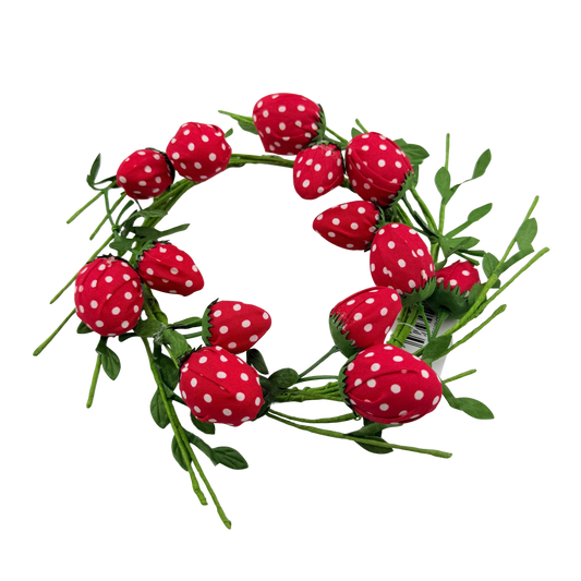 Plush Strawberry Candle Ring