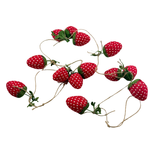 Plush Strawberry Garland