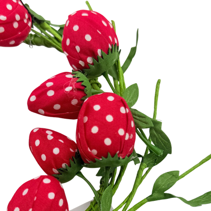 Plush Strawberry Candle Ring