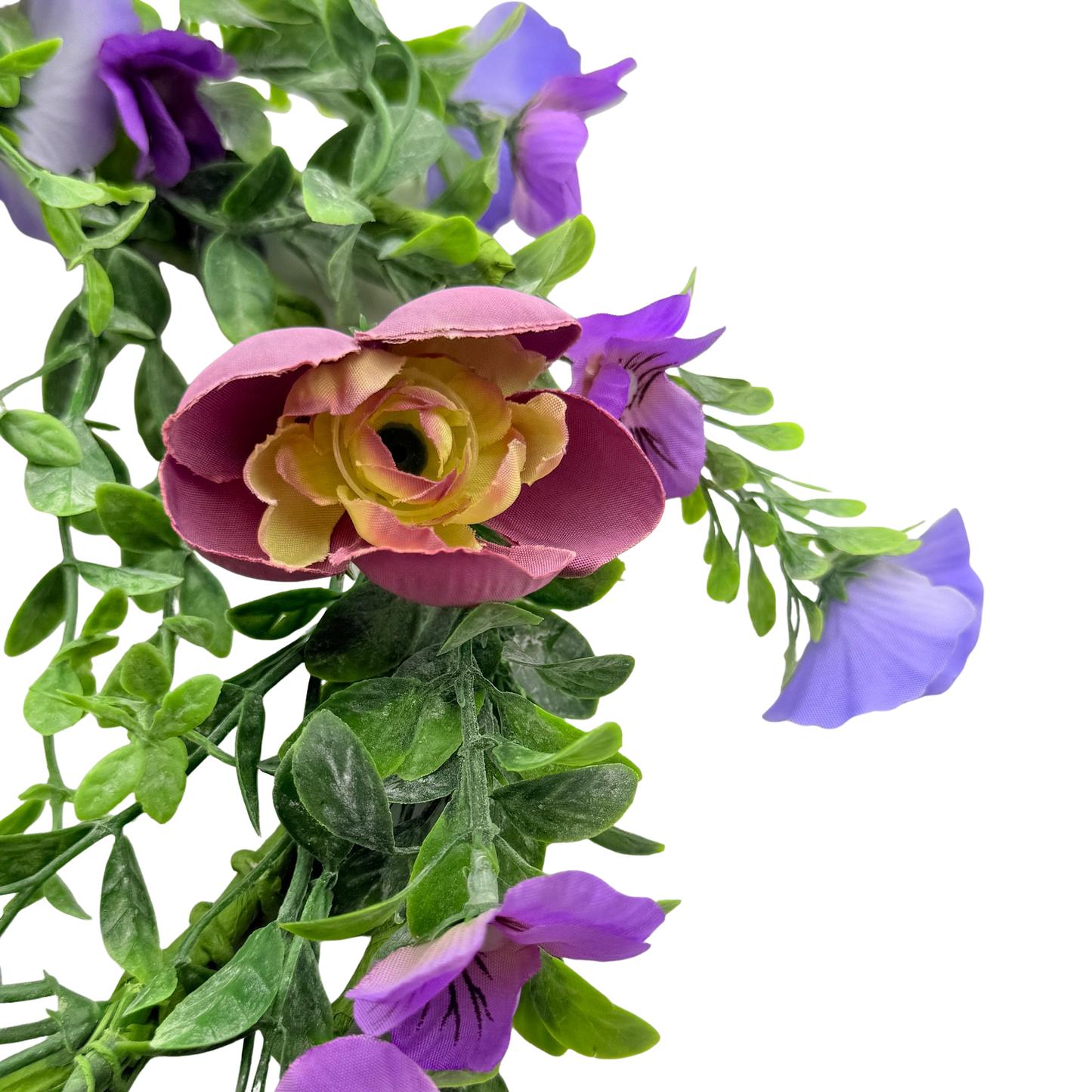 Purple_Blue Ranunculus and Pansy Ring