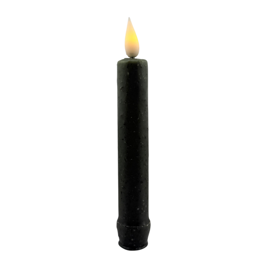 Sage Green LED Taper Candle