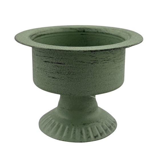 Sage Green Metal Cup