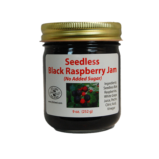 Seedless Black Raspberry Jam (No Sugar Added)