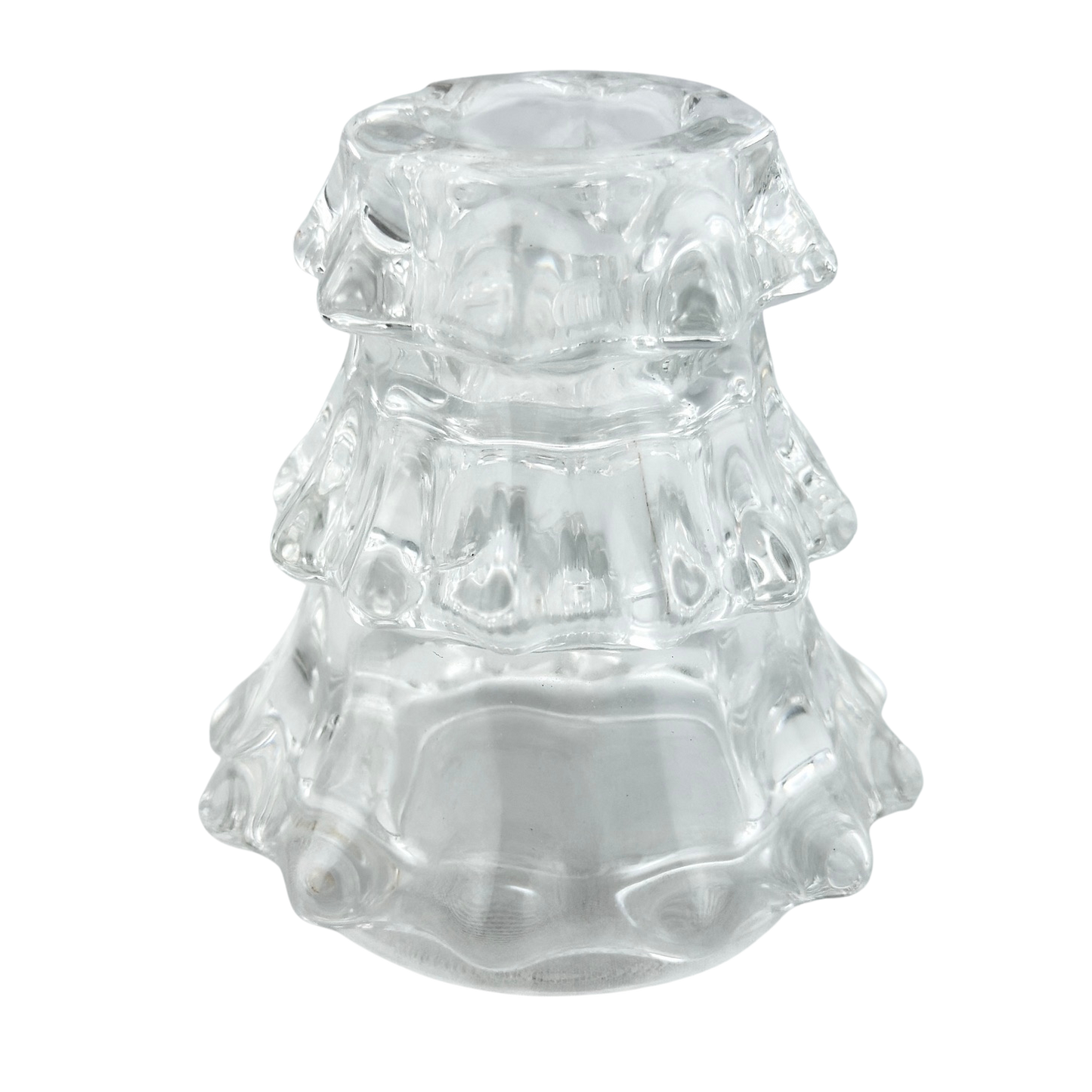 Small Glass Tree Taper Holder