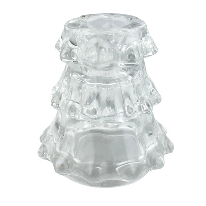 Small Glass Tree Taper Holder