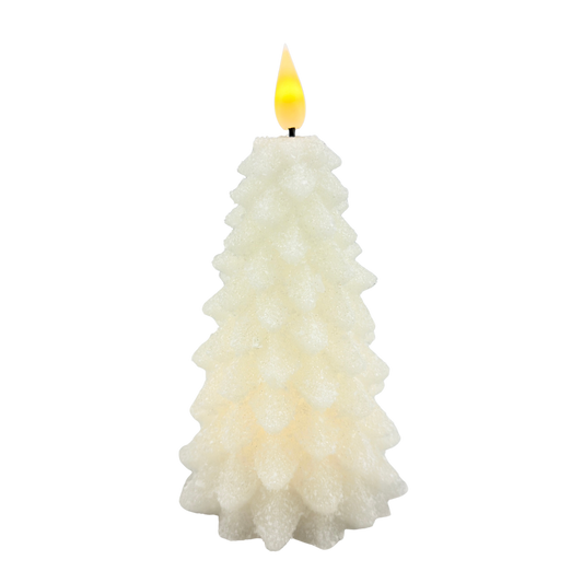 White LED Christmas Tree Timer Candle - Small