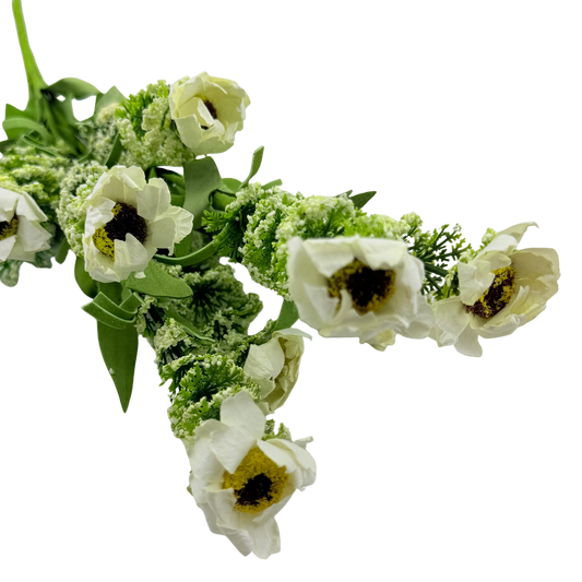 Spiral White Flower Stem