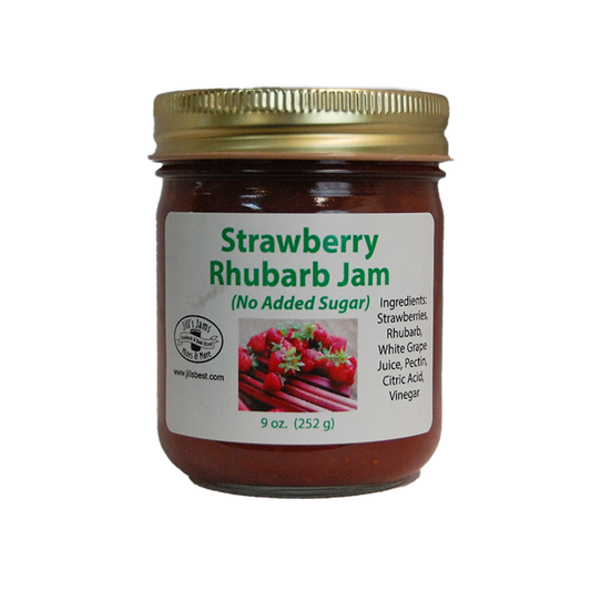 Strawberry Rhubarb Jam (No Sugar Added)