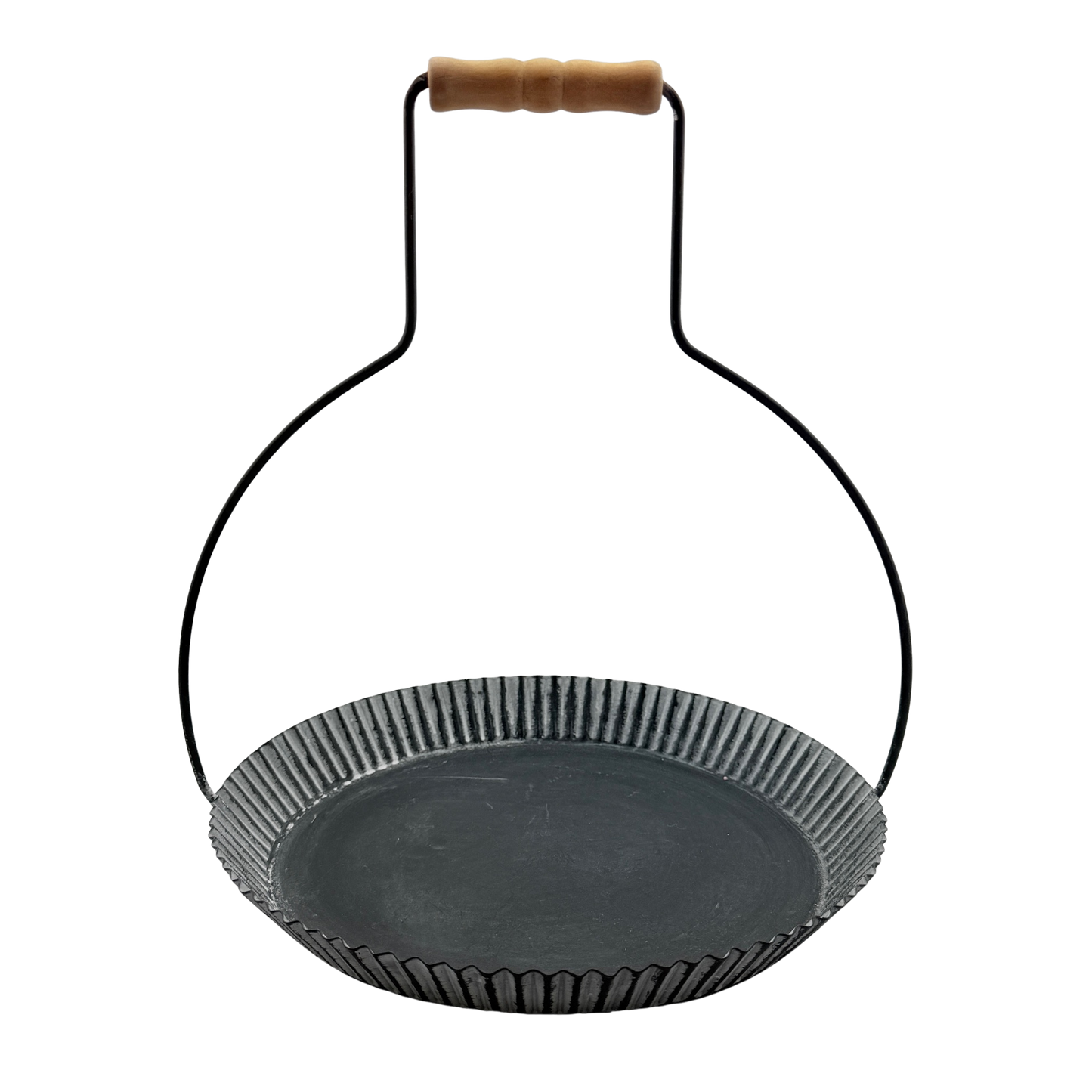 Tin Candle Holder with Handle - Large